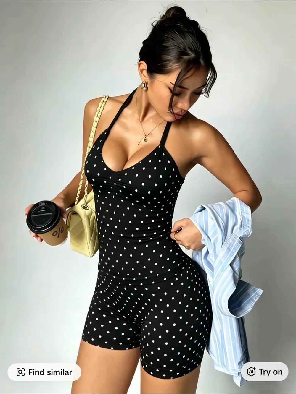 Gym Polka Dot Workout Set